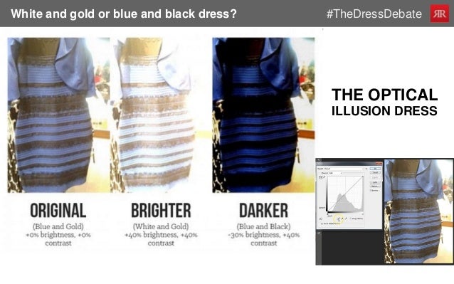 Optical illusion blue and black dress Optical illusion blue and black dress